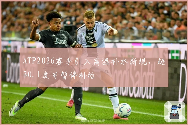 ATP2026赛季引入高温补水新规，超30.1度可暂停补给